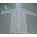 Adult PVC Transparent Raincoat with Sleeve